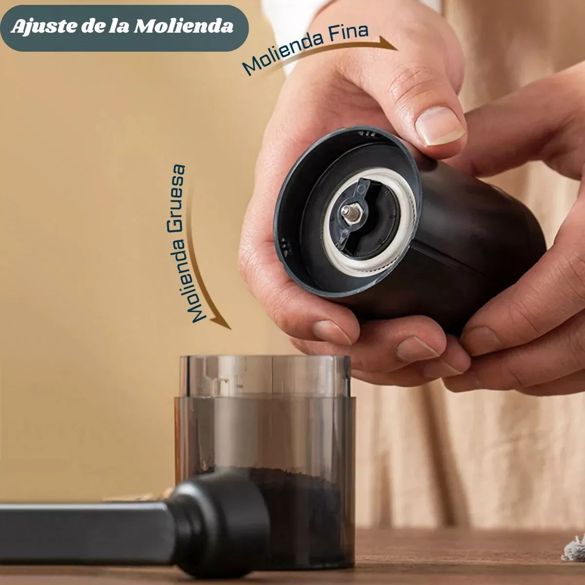 Molino de Café Manual Viajero Portable