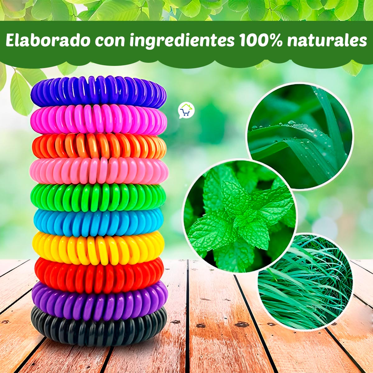 Pulseras Repelente de Mosquito Set X3. Viajera, Cómoda y Narural