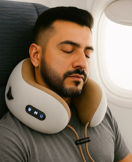 Almohada Viajera con masajeador incorporado
