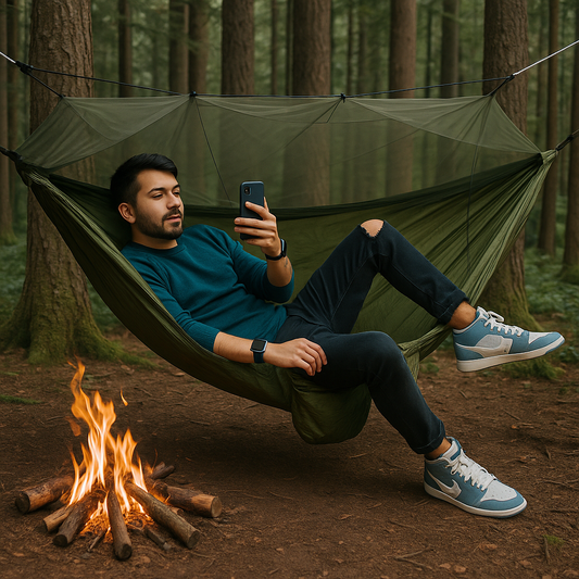 Hamaca Viajera para Camping con Mosquitero