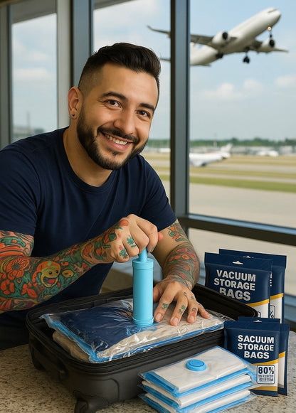 Kit de bolsas empacadoras al vacío para viajes