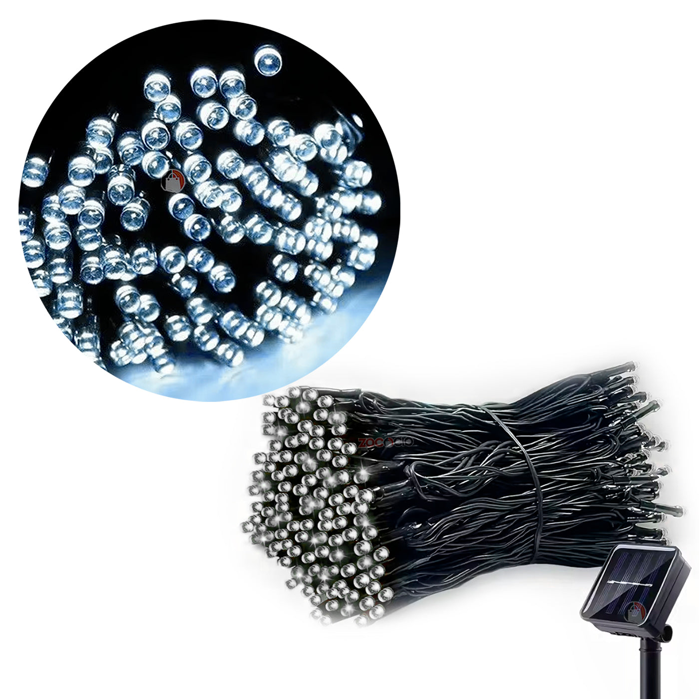 Luces Navidad Portables Energía Solar Eco 300 Led