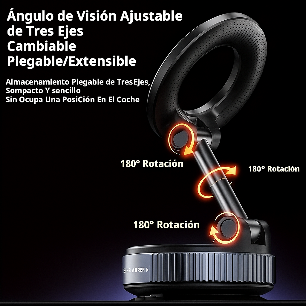 Soporte Magnético Viajero 360° al Vacío Celular