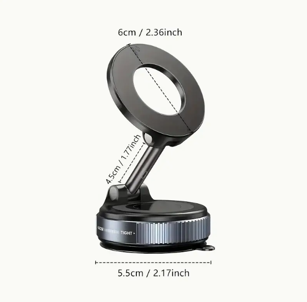 Soporte Magnético Viajero 360° al Vacío Celular