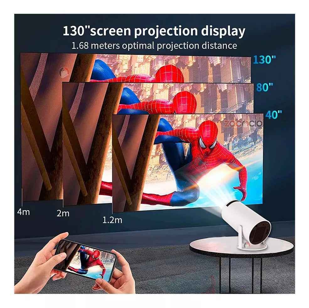 Proyector Portátil Hy300 Smart Full HD 4K