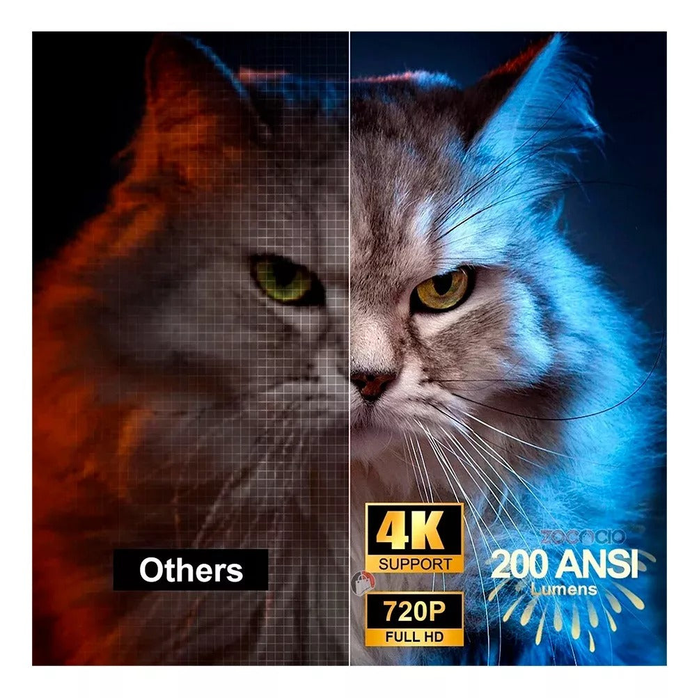 Proyector Portátil Hy300 Smart Full HD 4K