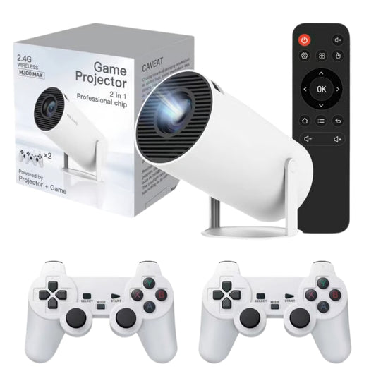 Proyector Portátil Películas y Consola Video Juegos M300 MAX