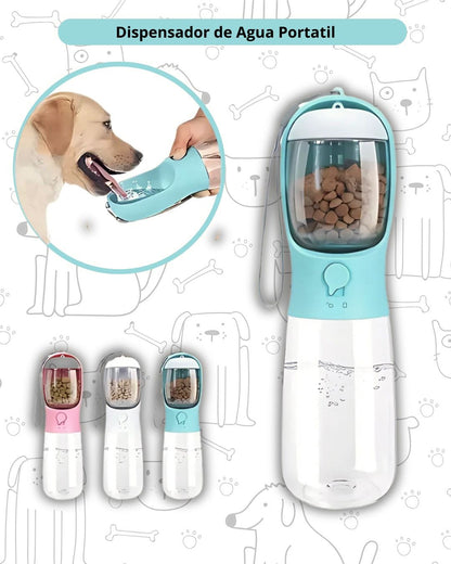 Bebedero / Dispensador portátil para mascotas