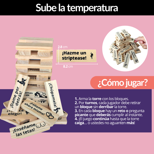 JENGA Erótico Parejas Hot