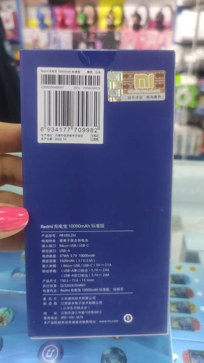 Power Bank Viajera de 10.000 mAh Redmi