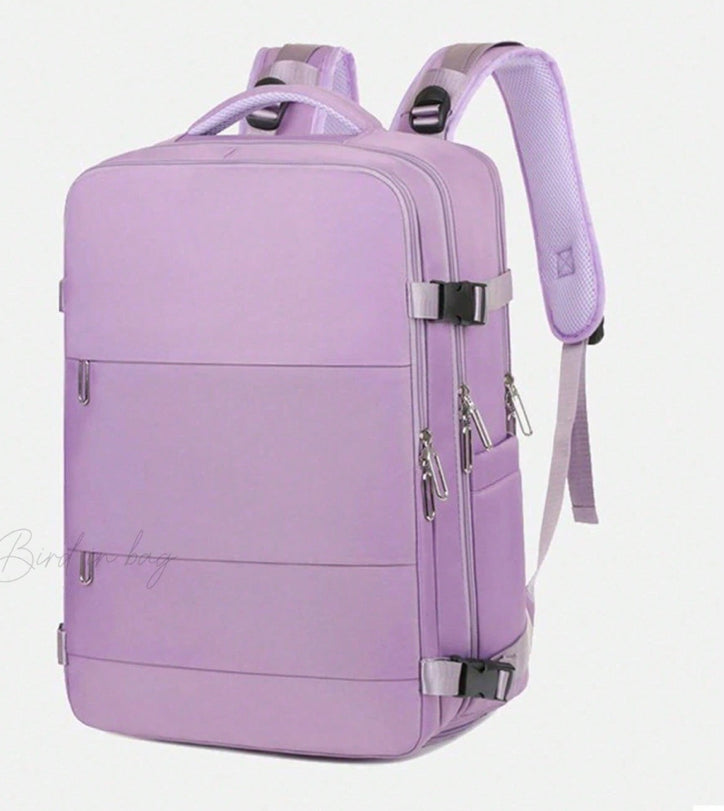 Morral Viajero, para avión, antirrobo, impermeable, compartimento para zapatos, puerto USB.