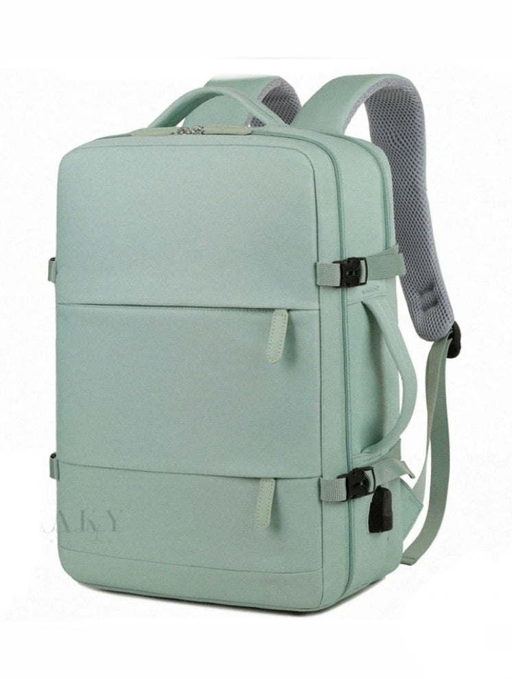 Morral Viajero, para avión, antirrobo, impermeable, compartimento para zapatos, puerto USB.