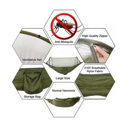 Hamaca Viajera para Camping con Mosquitero