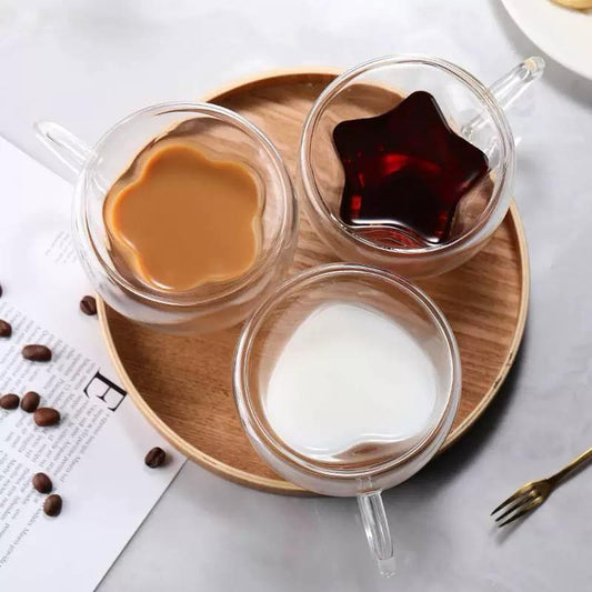 Pocillo Doble Fondo 250ml Trasparente