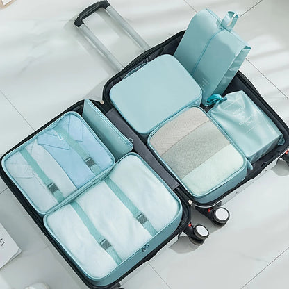 Set Organizador para Maleta de Viaje de 7 Piezas de Tela – Colores Variados
