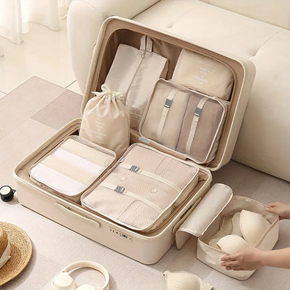Set Organizador para Maleta de Viaje de 7 Piezas de Tela – Colores Variados